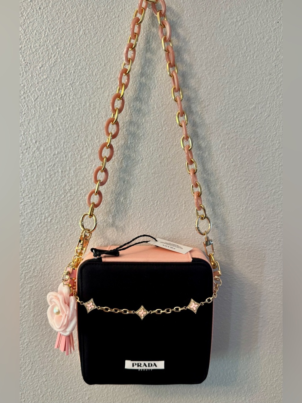 Prada beauty Black and pink paradoxe with pink and gold hardware! - Picture 9 of 9